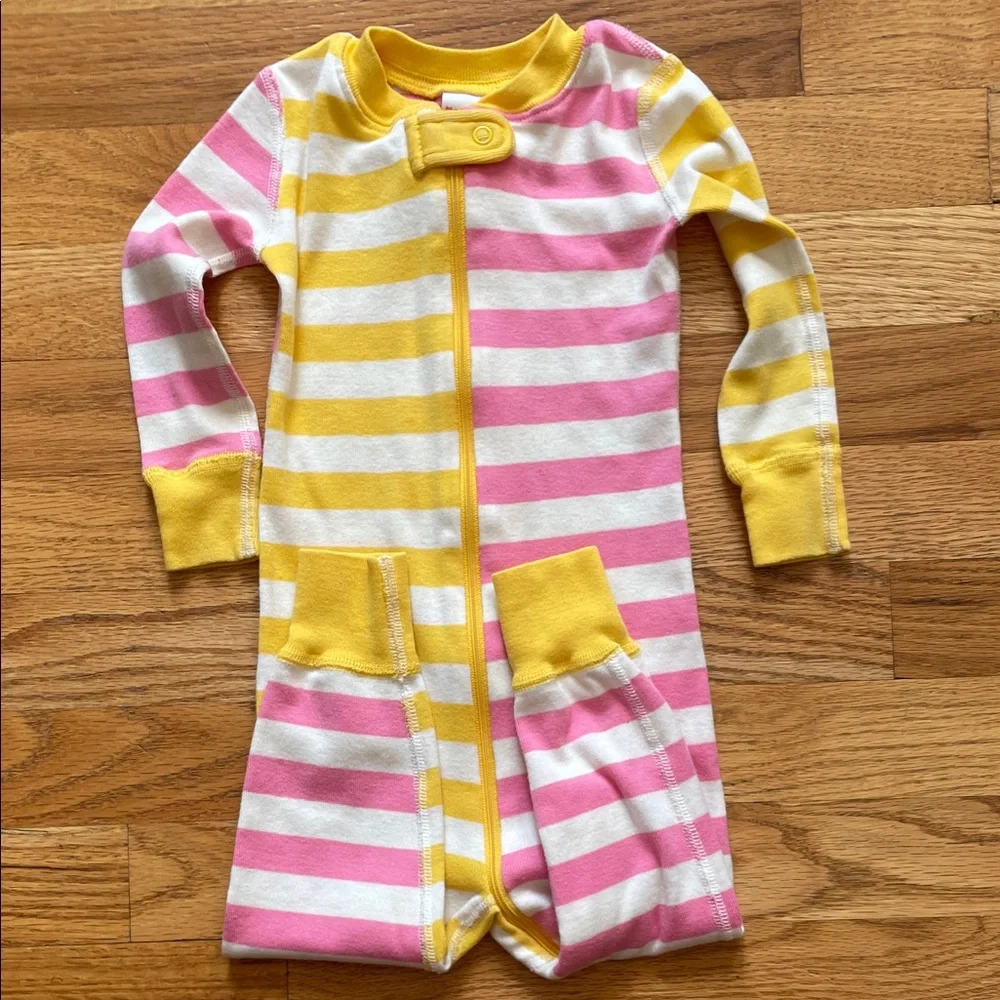 Hanna Andersson - Bold Stripe Long John Zip-Up Sleeper - Picture 11 of 11